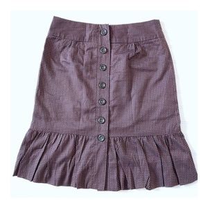 Anthropologie | Odille Button Down Skirt, Size 2